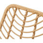 Lot de 2 chaises de jardin KOMODO en imitation rotin naturel