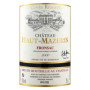 Château Haut-Mazeris 2000 - Vin Rouge de Bordeaux AOC Fronsac