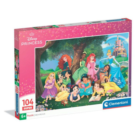 Puzzle Disney Princess 104 pièces - CLEMENTONI