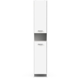 Colonne de Salle de Bain Blanc Mat avec 2 Portes - DEMEYERE