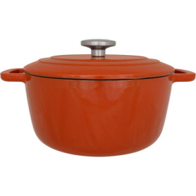 Cocotte en Fonte Émaillée 24 cm - COSY & TRENDY - Idéale pour Ragoûts