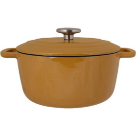 Cocotte en Fonte Émaillée Ambre - 24 cm - COSY & TRENDY