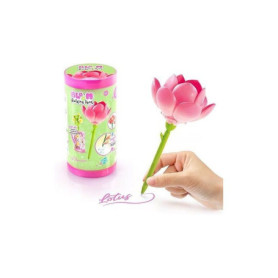 Stylo Fleur à Construire - Encre Pailletée et Parfumée