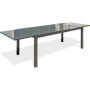 Table de jardin extensible TOLEDE en aluminium gris anthracite