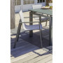 Ensemble de Jardin Kaki Miami : Table Extensible et 6 Fauteuils Empilables