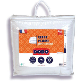 Couette Chaude DODO Effet Plume 240x260 cm pour 2 Personnes