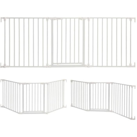 Barrière de Sécurité Enfant Dreambaby Discovery 3 - Ajustable de 74,5 à 195 cm - Blanc