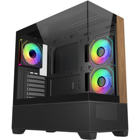 Cooler Master Elite 690 - Boîtier PC Moyen Tour ATX avec Panneaux en Verre Trempé