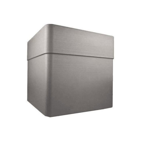 Bac à Fleurs Carré 40 cm avec Roulettes - EDA Carel - Taupe