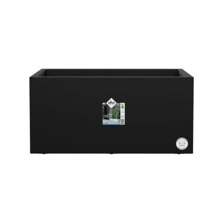 Bac à Fleurs Vivo Next Long 80 cm - Design Moderne et Écologique - Noir