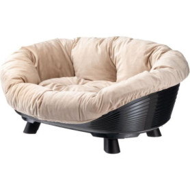 Panier Corbeille Confort Noir pour Chiens - Taille L