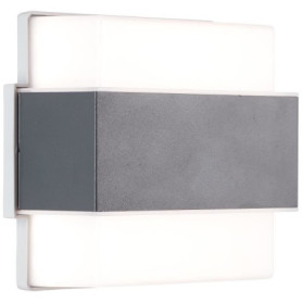 Applique Murale Extérieure BRILLIANT ARCHIE en Métal Anthracite avec LED Intégrée