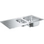 Évier en Acier Inoxydable GROHE M30 pour Cuisine