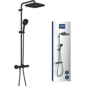 Colonne de douche GROHE Vitalio Comfort 250 - Mitigeur thermostatique Noir Mat