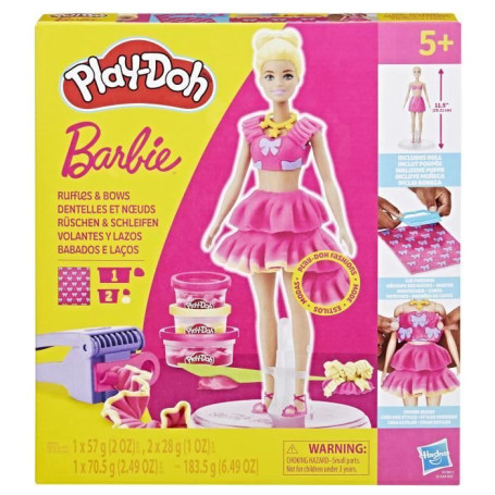 Coffret Play-Doh Barbie : Dentelles et Noeuds pour Créations Amusantes