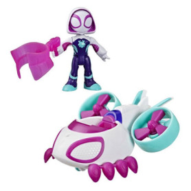 Véhicule Hélico Ghost-Spider avec Figurine 7,5 cm - Marvel Spidey