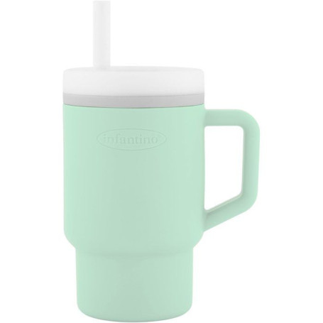 Tasse en Silicone Cool Mint pour Bébé - Infantino 255 ml