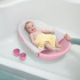 Baignoire Évolutive Rose pour Bébé - 4 en 1 avec Transat et Jeux d'Eau