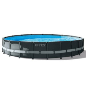 Kit Piscine Hors Sol Tubulaire INTEX Ultra XTR 610 cm - Ronde avec Accessoires Complets