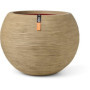 Vase Boule Rib NL Beige - Élégance Design pour Intérieur et Extérieur