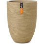 Vase Élégant Bas Rib NL en Beige - CAPI EUROPE