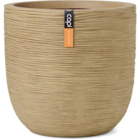 Pot Boule Rib NL Beige 35 x 34 cm - CAPI EUROPE