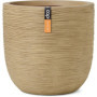 Pot Boule Rib NL Beige 35 x 34 cm - CAPI EUROPE