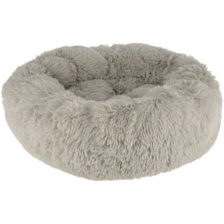 Corbeille Douce Fluffy pour Chiens et Chats - Ø76 cm - Gris Clair