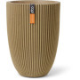 Vase Élégant Bas Groove NL - Beige - CAPI EUROPE