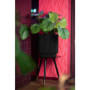 Vase Cylindrique Noir Groove NL - CAPI EUROPE - 36 x 38 cm