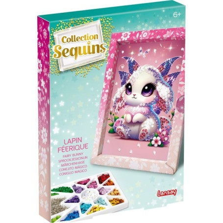 Kit Créatif Sequins Féériques - Lapin - LANSAY