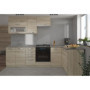 Cuisine d'angle LASSEN 240x165 cm en bois sonoma - Réversible