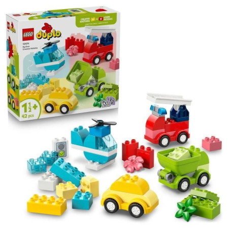LEGO DUPLO Mon Premier Set de Véhicules Créatifs - Jeu d'Assemblage pour Enfants