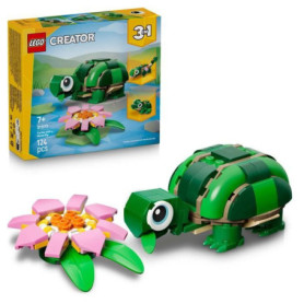 LEGO Creator 3-en-1 : Tortue et Fleur de Nénuphar - Jouet de Construction