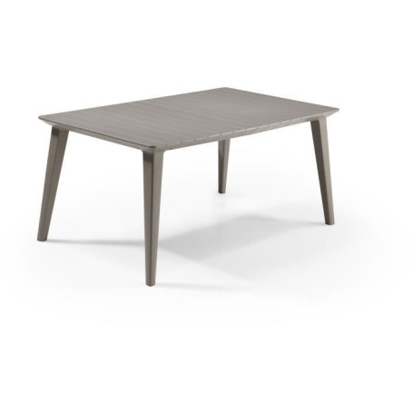 Table de Jardin Rectangulaire Cappuccino 160 cm - 6 Personnes
