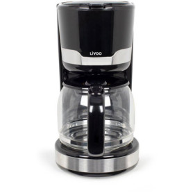 Cafetière Électrique LIVOO DOD201N - 1,5 L pour 12 à 14 Tasses - Noir Élégant