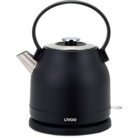 Bouilloire Électrique Rétro Noir 1,5 L - LIVOO DOD202N
