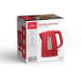 Bouilloire Électrique Rouge LIVOO 1,7 L - 2200 W avec Socle 360°