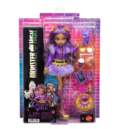 Poupée Clawdeen de Monster High avec accessoires
