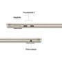 Apple MacBook Air 13,6" M5 2026 - 24Go RAM, 1To SSD, Lumière Stellaire