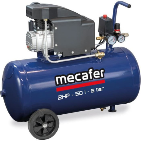 Compresseur MECAFER 50L 2HP 8 Bar - Performance Optimale