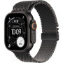 Apple Watch Ultra 3 GPS + Cellular 49mm en Titane Noir avec Bracelet Milanese Loop