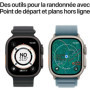 Apple Watch Ultra 3 GPS + Cellular 49mm en Titane Noir avec Bracelet Milanese Loop