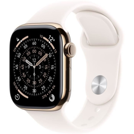 Apple Watch Series 11 GPS + Cellular 42mm - Boîtier en Titane Doré