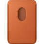 Coque Portefeuille MagSafe pour iPhone - Tissage Fin Fox Orange