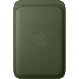 Coque portefeuille tissée MagSafe pour iPhone - Couleur Moss