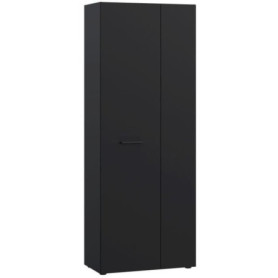 Armoire à chaussures noire moderne - 18 paires