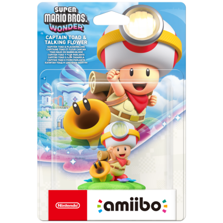 Figurine Amiibo Capitaine Toad avec Fleur Cancan - Super Mario