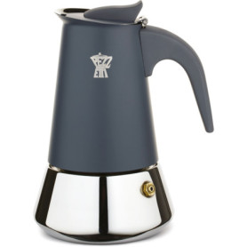 Cafetière italienne PEZZETTI STEELEXPRESS en acier inoxydable - 2 tasses - Bleu