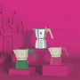 Cafetière Italienne PEZZETTI Futurexpress en Aluminium - 6 Tasses - Vert